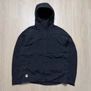 Fjallraven High Coast Wind Windbreaker Full Zip Jacket Mens Large Sweden Black